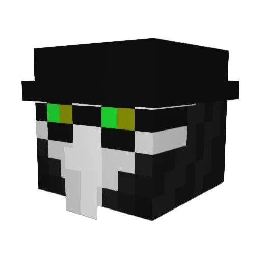 thumb_collector Minecraft avatar head, 3D render