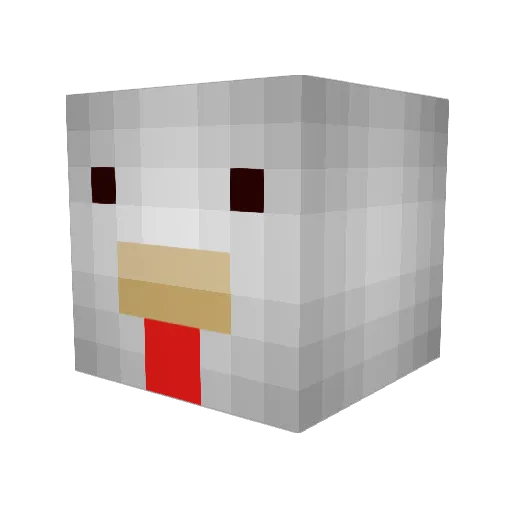 thunder142123 Minecraft avatar head, 3D render