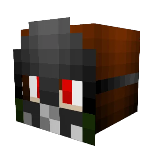 thunder927 Minecraft avatar head, 3D render