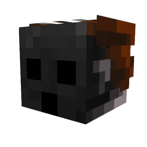 thunderage Minecraft avatar head, 3D render