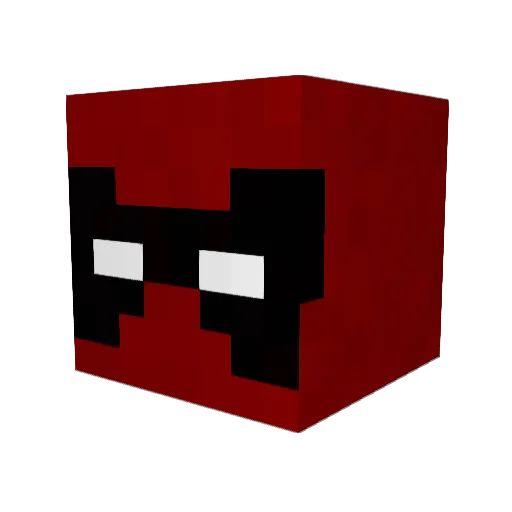 thunderbruhh Minecraft avatar head, 3D render