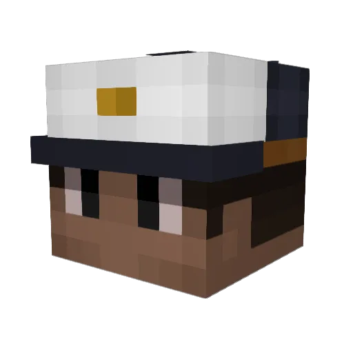 thunderclapGD Minecraft avatar head, 3D render