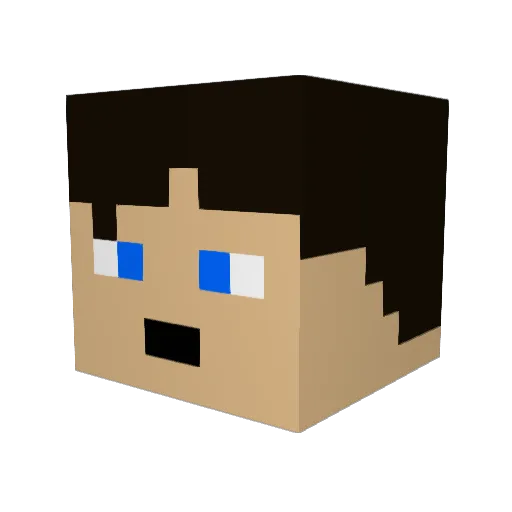 thunderclipse Minecraft avatar head, 3D render