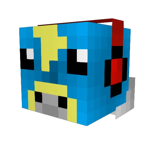 thundercrafter12 Minecraft avatar head, 3D render
