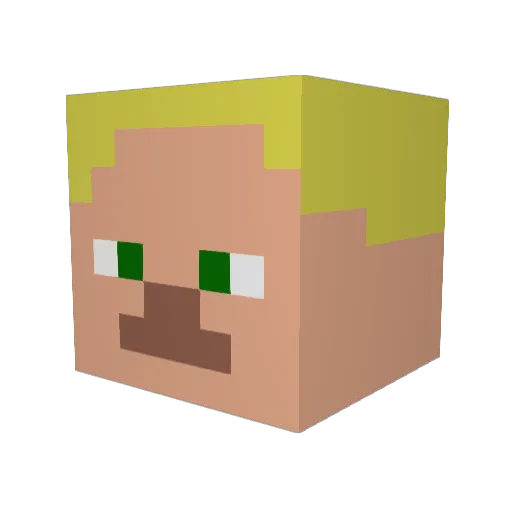 thunderdog3000 Minecraft avatar head, 3D render