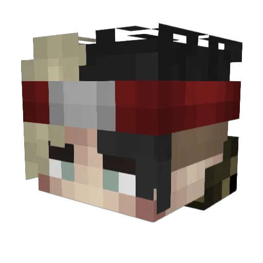 thunderfoot1978 Minecraft avatar head, 3D render
