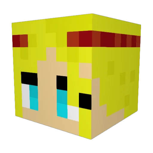 thundergirl30 Minecraft avatar head, 3D render
