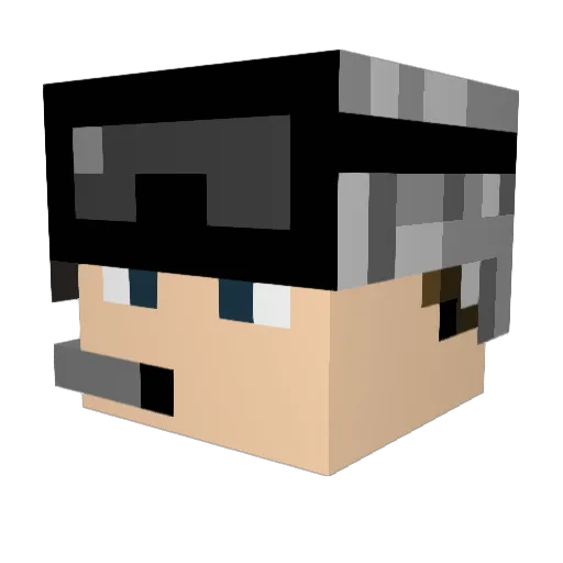 thunderstorm456 Minecraft avatar head, 3D render