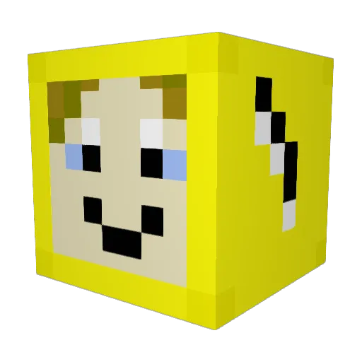 thunderwack Minecraft avatar head, 3D render