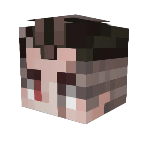 thunderyena Minecraft avatar head, 3D render