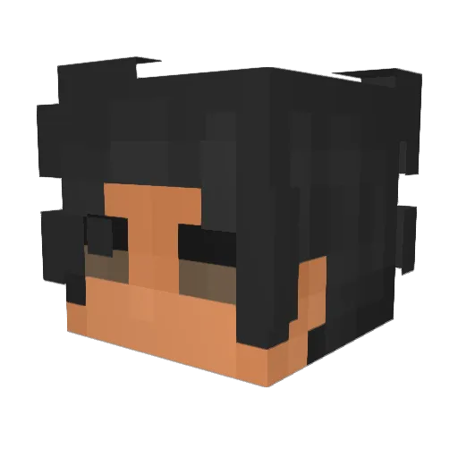 thundrxtz Minecraft avatar head, 3D render