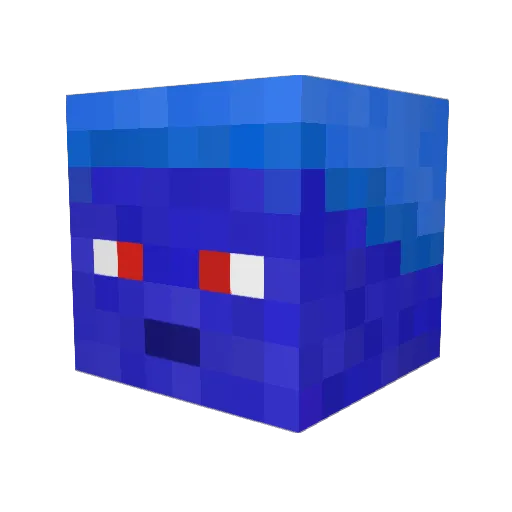 thunnini Minecraft avatar head, 3D render