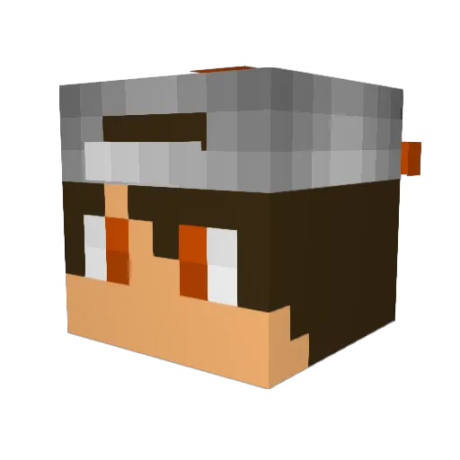 thuriefun Minecraft avatar head, 3D render