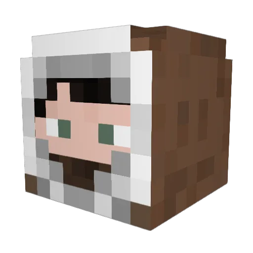 thursta Minecraft avatar head, 3D render