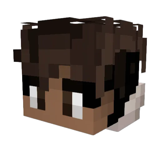 thuurkkj Minecraft avatar head, 3D render