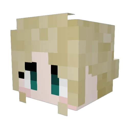 thwubby Minecraft avatar head, 3D render