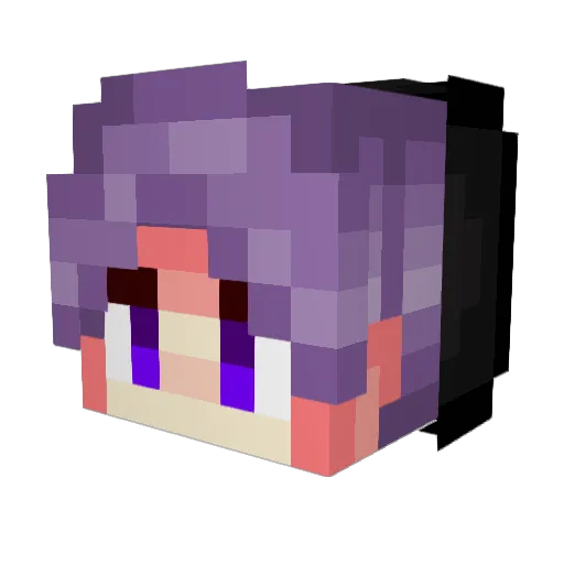 thxMaiki Minecraft avatar head, 3D render