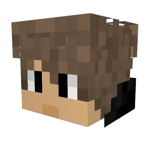 thxrpey Minecraft avatar head, 3D render