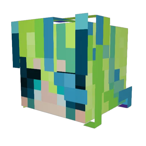 thylacine08 Minecraft avatar head, 3D render