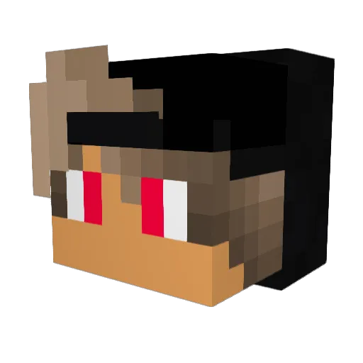 thyoon Minecraft avatar head, 3D render