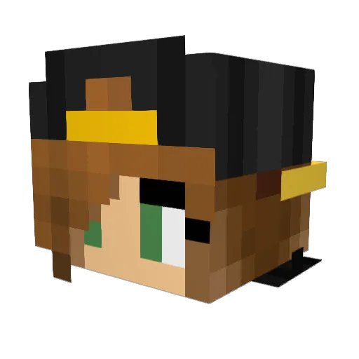 thyrawrr Minecraft avatar head, 3D render