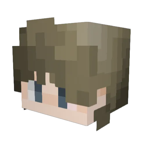 thyuk Minecraft avatar head, 3D render