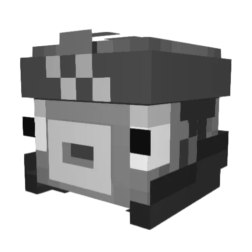 thzin21x Minecraft avatar head, 3D render