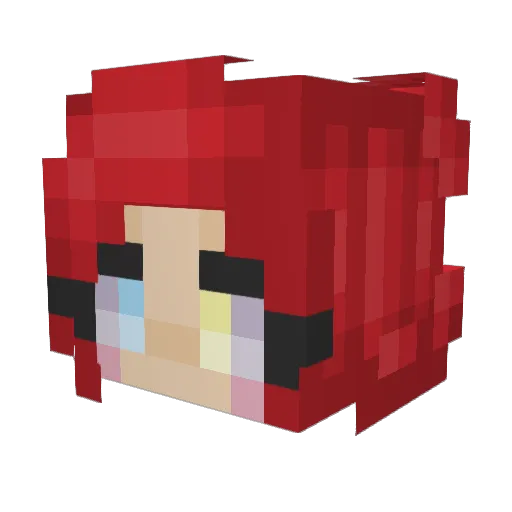 ti123678 Minecraft avatar head, 3D render