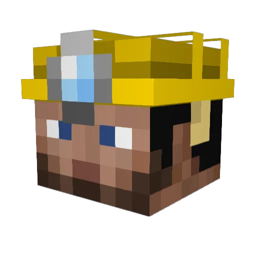 ti_zag Minecraft avatar head, 3D render