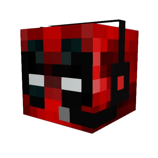 tiaaaah Minecraft avatar head, 3D render
