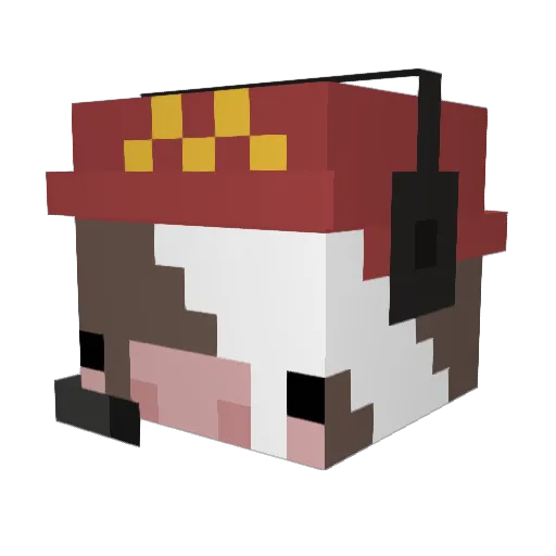 tiag1232 Minecraft avatar head, 3D render