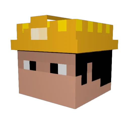 tiagolima22 Minecraft avatar head, 3D render