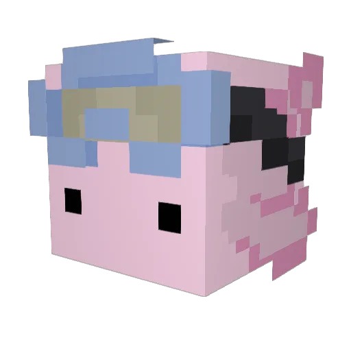 tiagopicinelli Minecraft avatar head, 3D render
