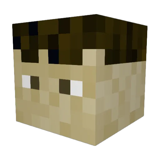 tiagosaurusrex12 Minecraft avatar head, 3D render