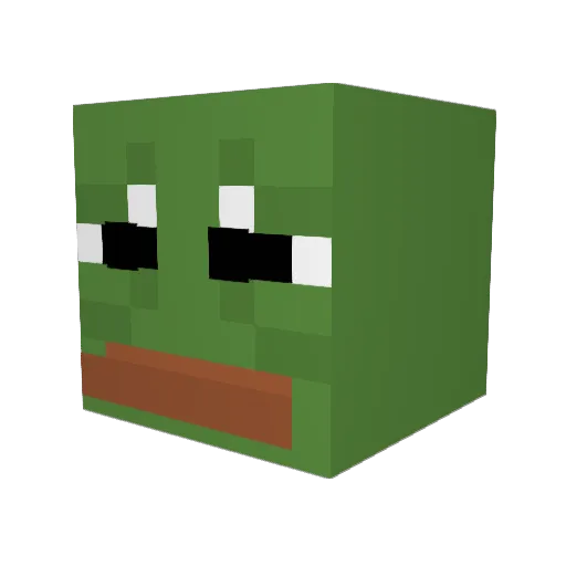 tiamat_69 Minecraft avatar head, 3D render