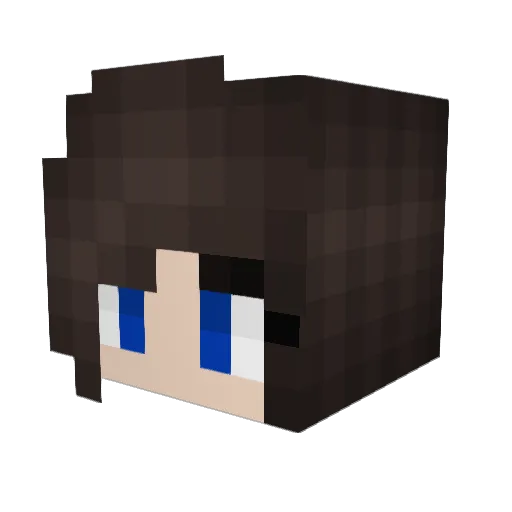tianabek Minecraft avatar head, 3D render