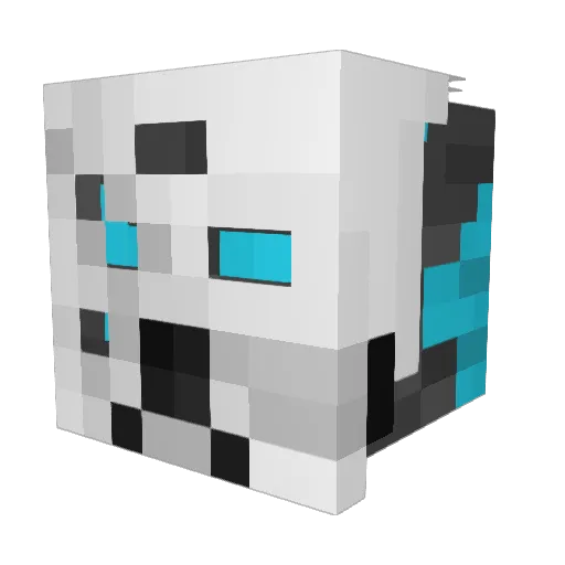 tianabrabant Minecraft avatar head, 3D render
