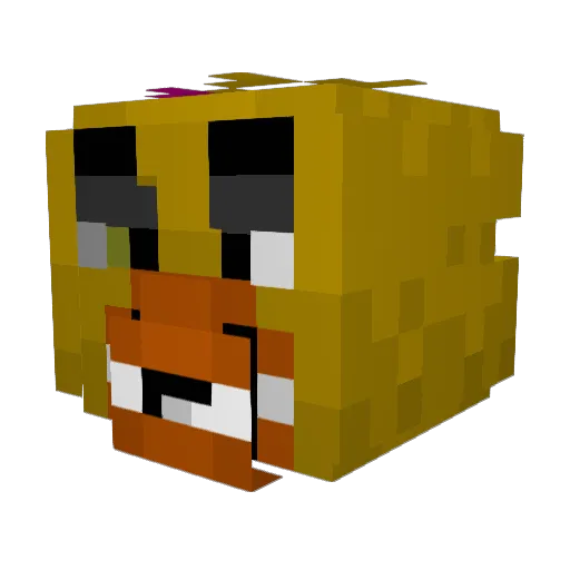 tianalis Minecraft avatar head, 3D render