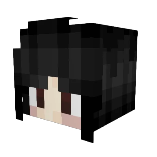 tianamon Minecraft avatar head, 3D render