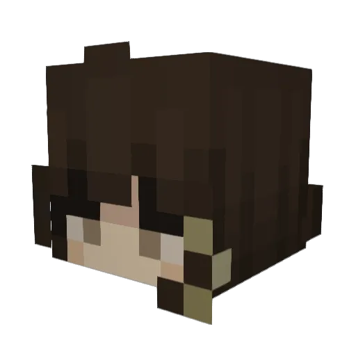 tianhanace Minecraft avatar head, 3D render