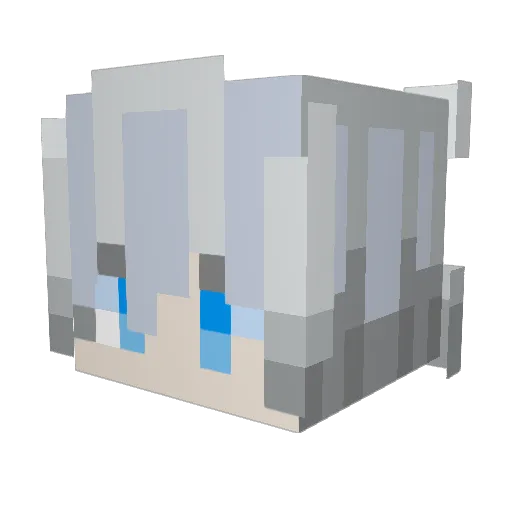tianqilin Minecraft avatar head, 3D render