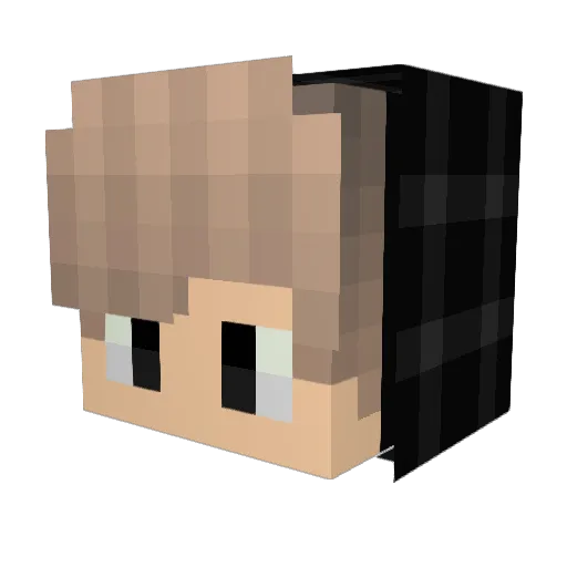 tiansama Minecraft avatar head, 3D render