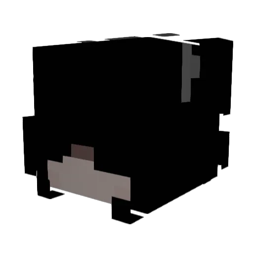 tiaruh Minecraft avatar head, 3D render