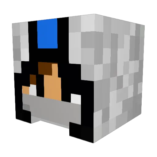 tib6003 Minecraft avatar head, 3D render