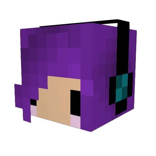 tibbit10 Minecraft avatar head, 3D render