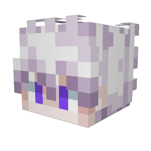 tibitebitang Minecraft avatar head, 3D render
