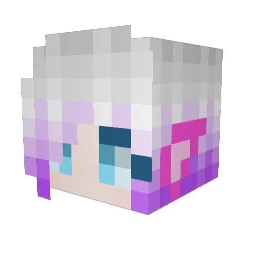 tibrice Minecraft avatar head, 3D render