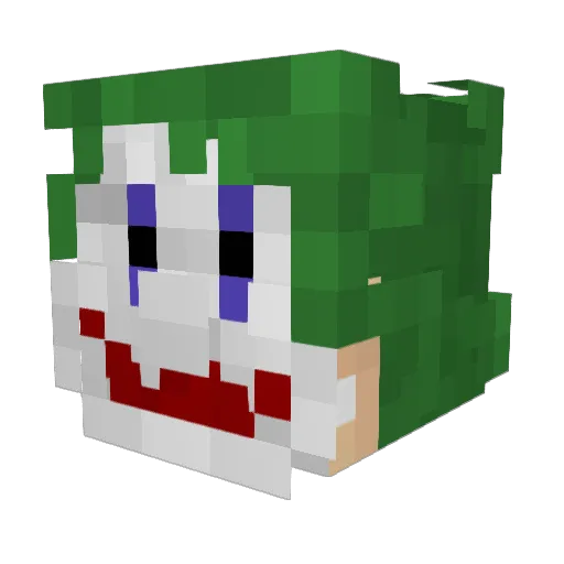 tibs1k Minecraft avatar head, 3D render