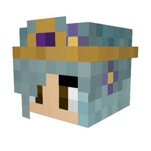 ticklebird Minecraft avatar head, 3D render