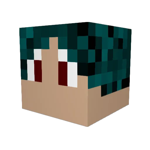 tickleman Minecraft avatar head, 3D render